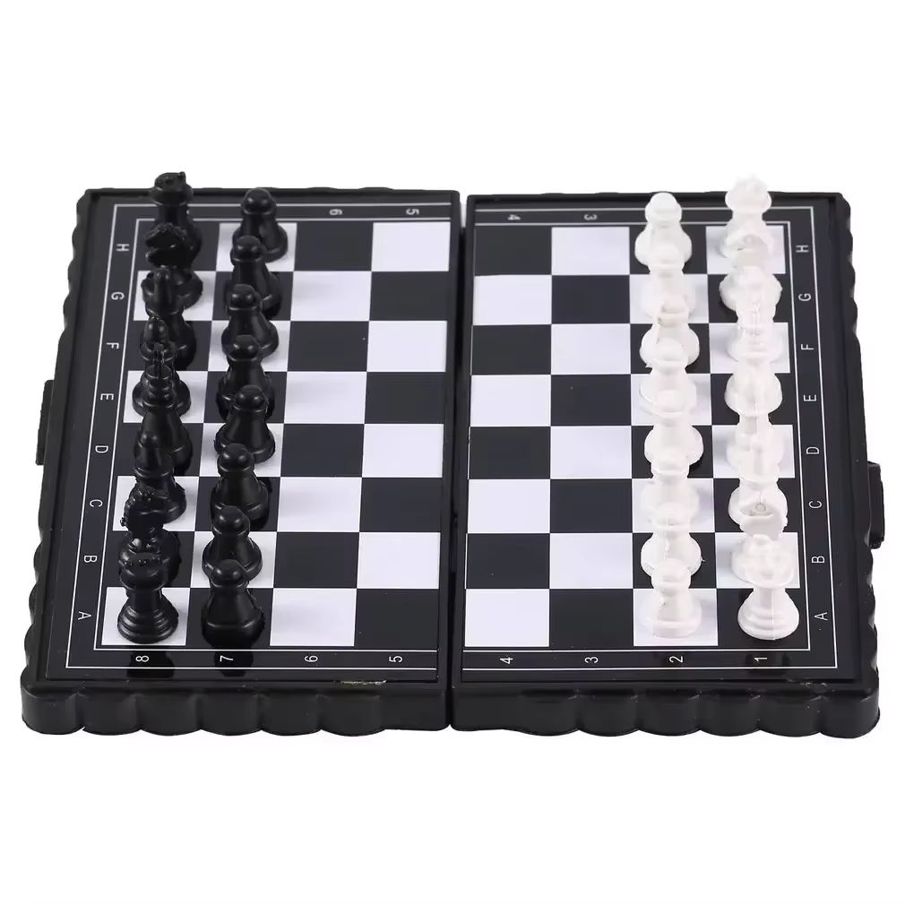 Party Games Kids Indoor - 1Pc Mini Magnetic Chess Set Folding