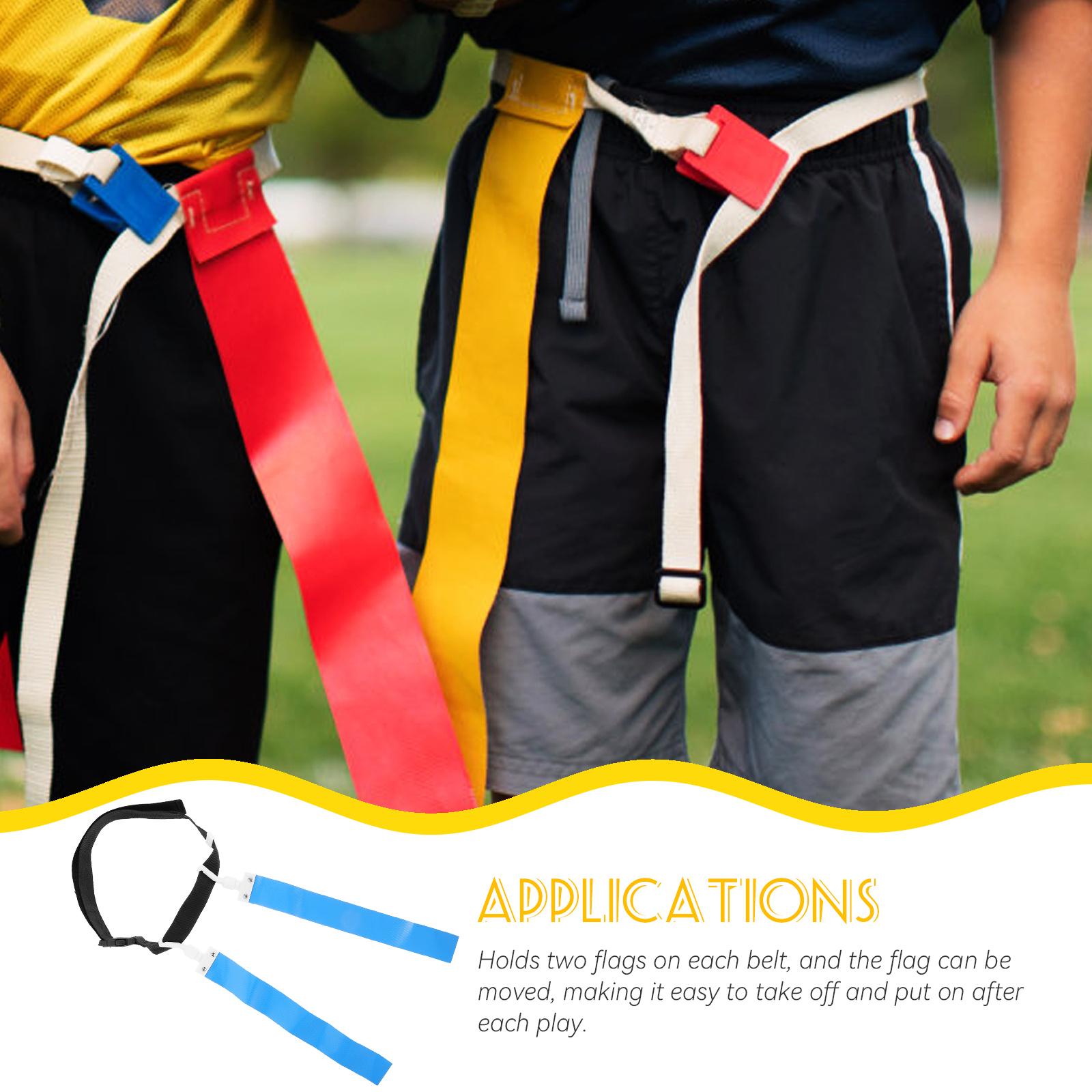 Adjustable Football Waist Flag - Capture Flag Set 评论和价格