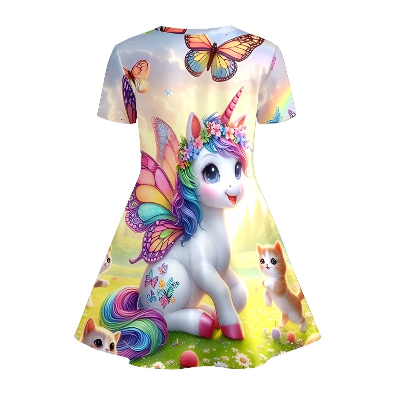 Girl Rainbow Unicorn and Kitte - Games Garden Party 评论和价格