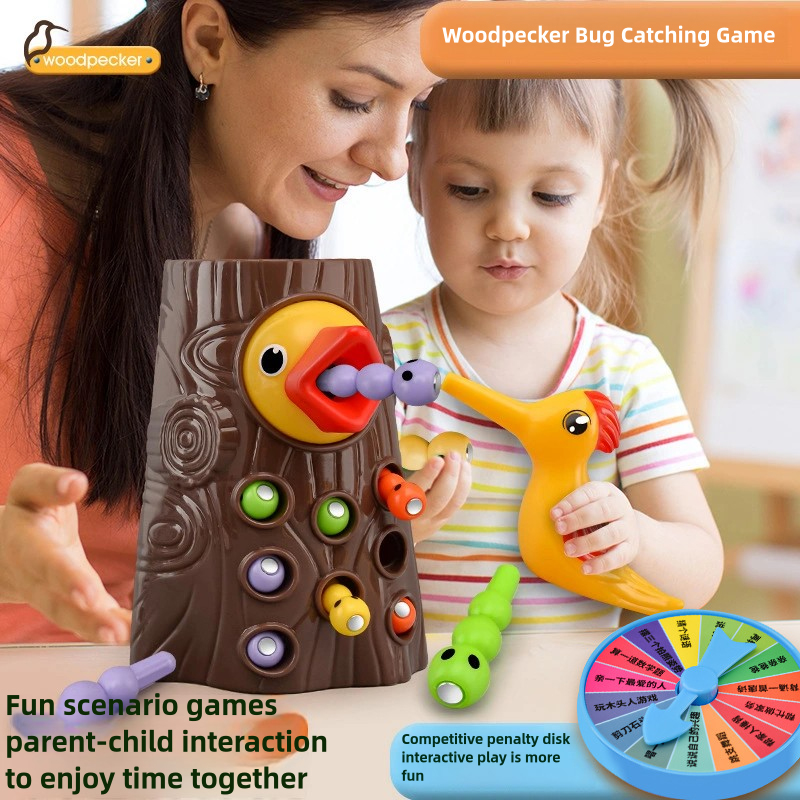 Woodpecker Feeding Game Toy, M - Party Games For 3 People 评论和价格