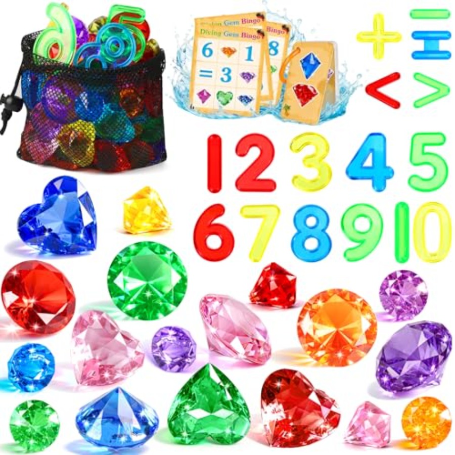 Pool Toys Diving Gems, 54 Pcs  - Scavenger Hunt Card 评论和价格