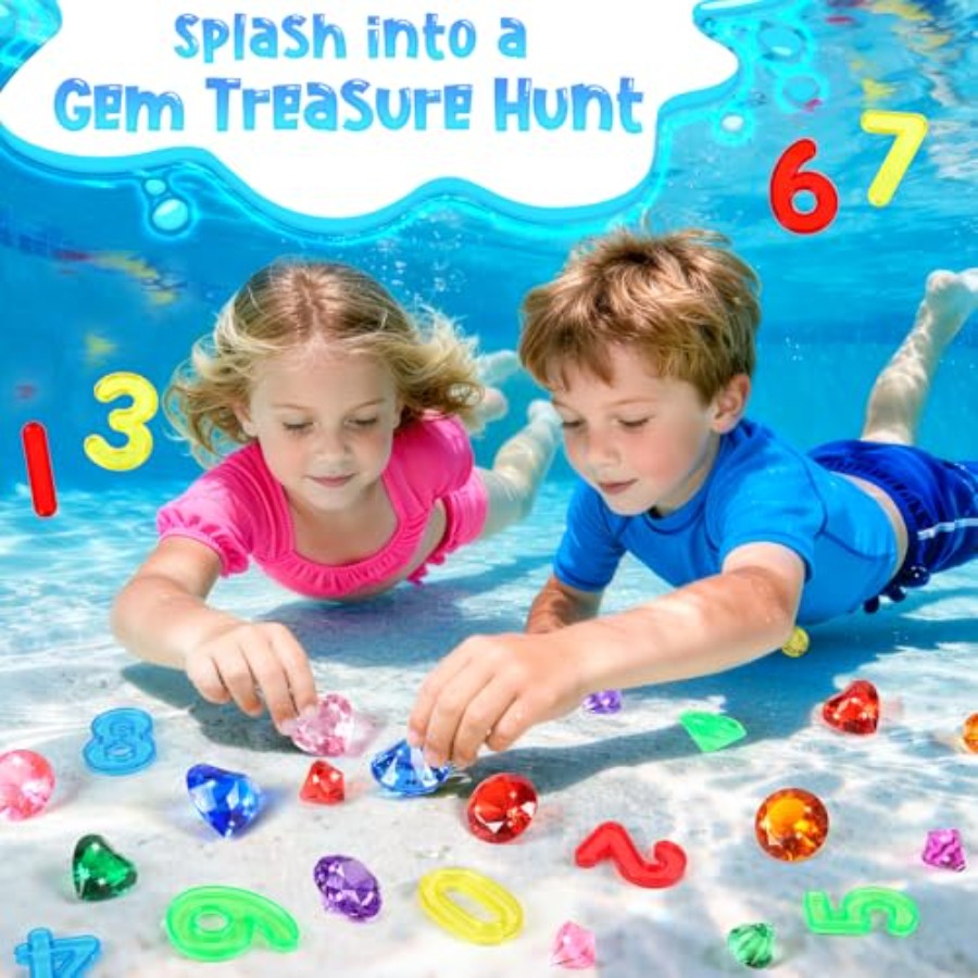 Pool Toys Diving Gems, 54 Pcs  - Scavenger Hunt Card 评论和价格