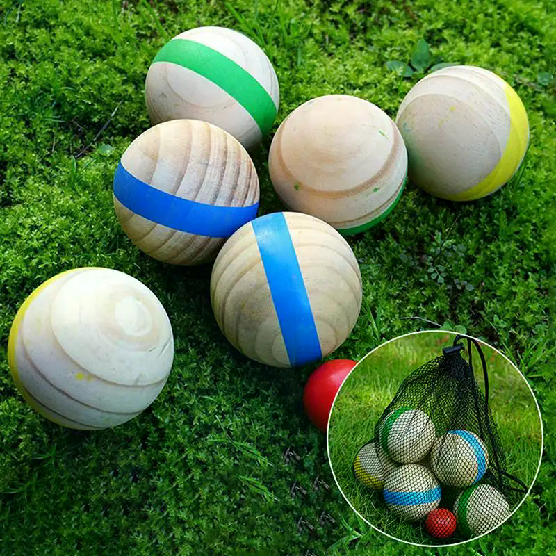 Durable Wooden Bocce Balls for - Bocce Ball Lawn 评论和价格