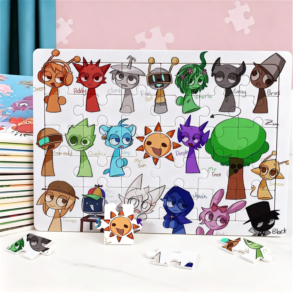 New Sprunki 30 Piece Puzzle Ca - Party Games New Year 评论和价格