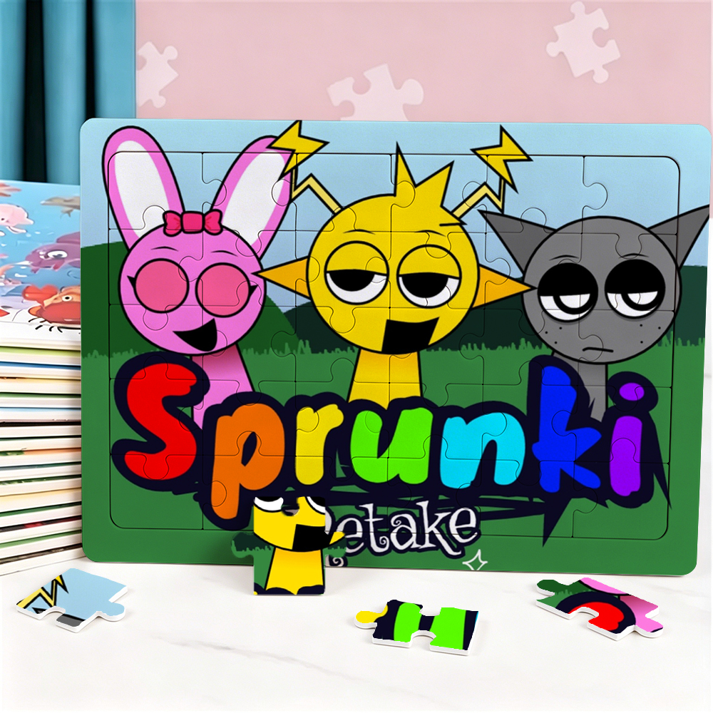 New Sprunki 30 Piece Puzzle Ca - Party Games New Year 评论和价格