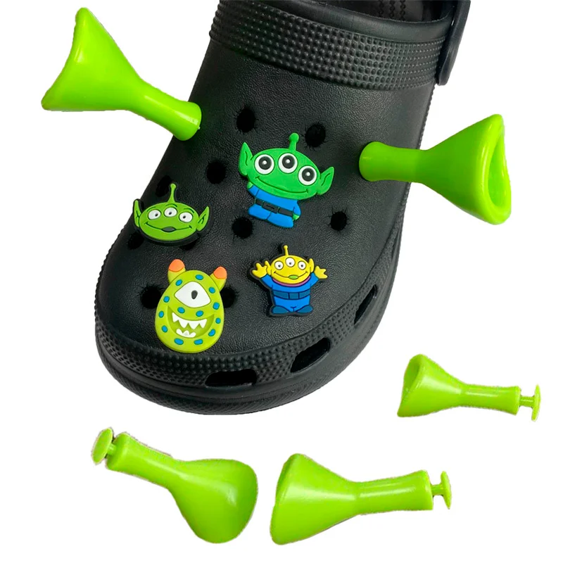 2Pcs Shrek Ears Shoe Charms Se - Games Garden Party 评论和价格