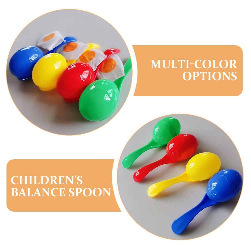 4Sets Vibrant Balance Spoon Eg - Party Games Egg 评论和价格