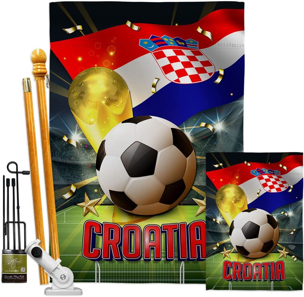 Banner Wall Art with Flag Pole - Games Garden Party 评论和价格