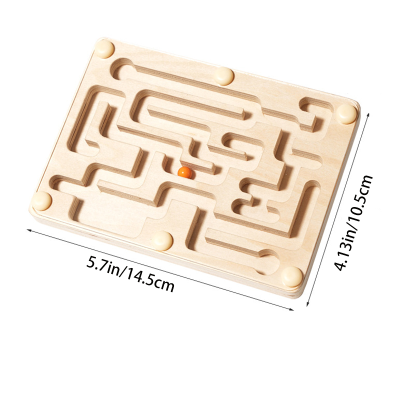 Small Wooden Balance Bead Maze - Party Games Kids Indoor 评论和价格