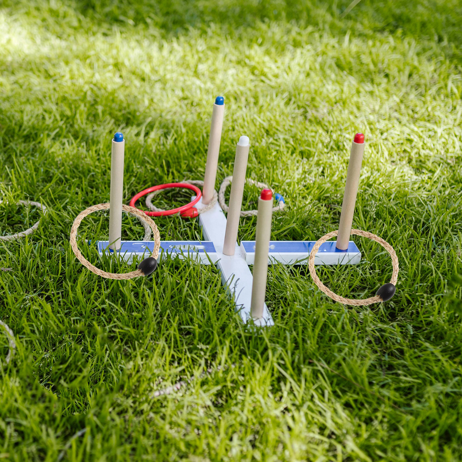 12Pcs Outdoor Ring Toss Game N - Games Garden Party 评论和价格