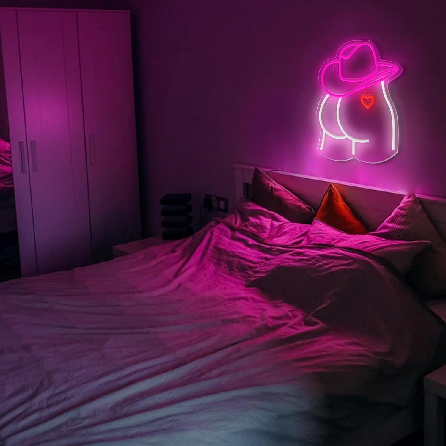 Cowgirl Neon Sign Dimmable LED - Party Games Christmas 评论和价格
