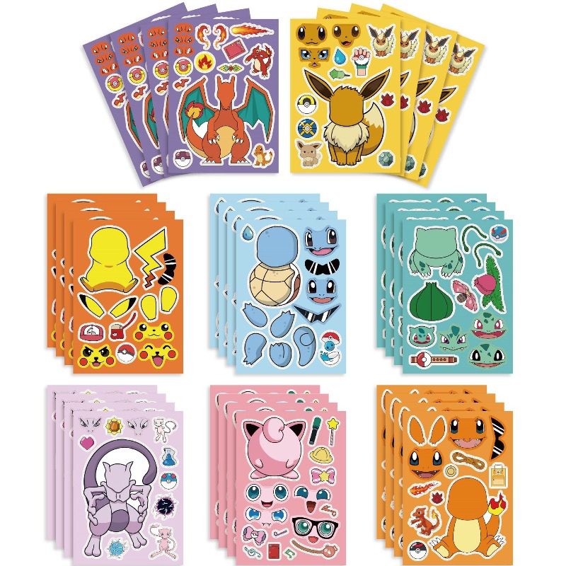 new 8/24Sheets Pokemon Puzzle  - Party Games Quiz 评论和价格