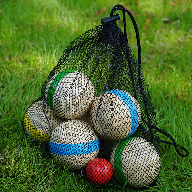 ^7Pcs Wood Bocce Balls Sports  - Bocce Ball Lawn 评论和价格