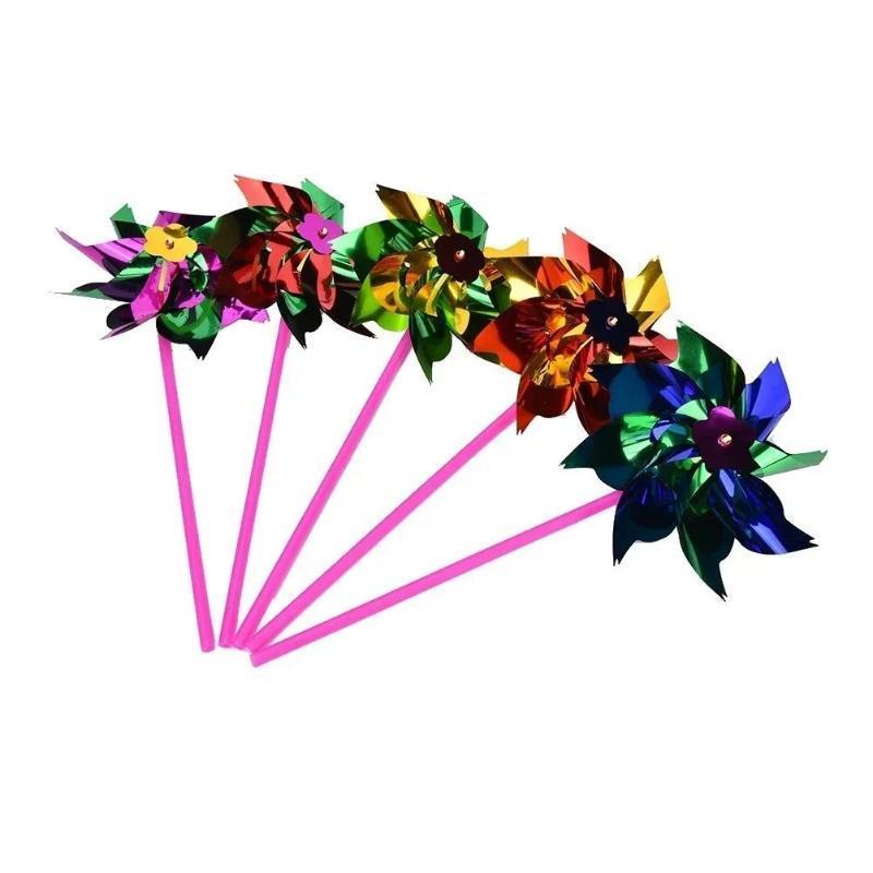 6Pcs Plastic Windmill Pinwheel - Games Garden Party 评论和价格