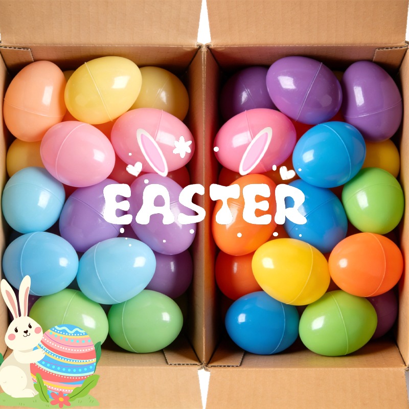 50/10x Colorful Fillable Easte - Party Games Egg 评论和价格