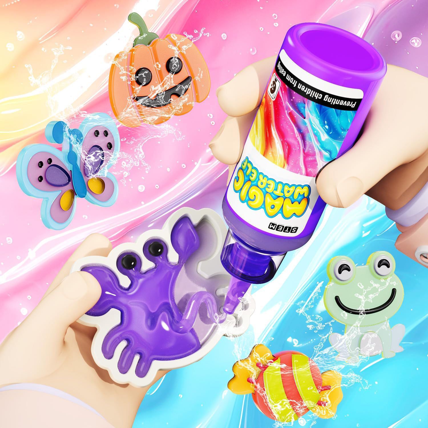 Magic Gel Water Beads Toy: 12- - Games Garden Party 评论和价格