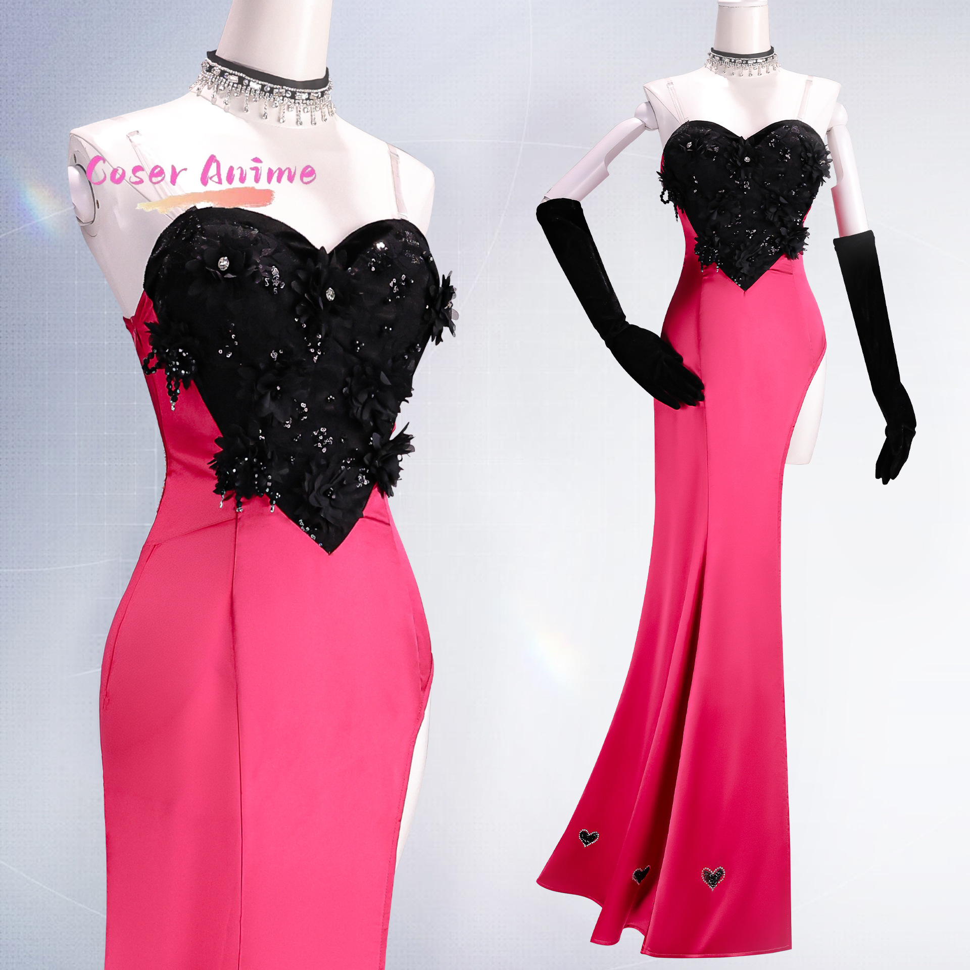 Angel Dust Cosplay Costume Uni - Party Games Christmas 评论和价格