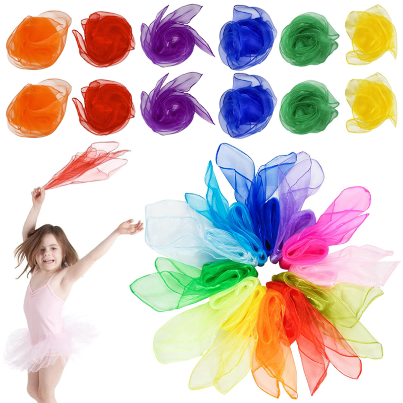 Six Color Silk Scarf Party Fav - Party Games Engagement 评论和价格