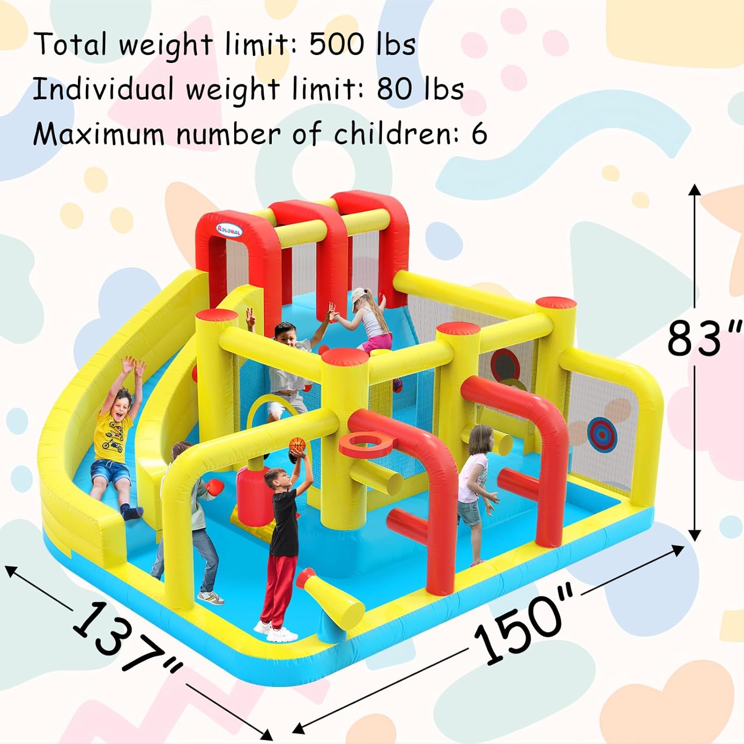 Kids Inflatable Water Slide Bo - Party Games Kids Indoor 评论和价格