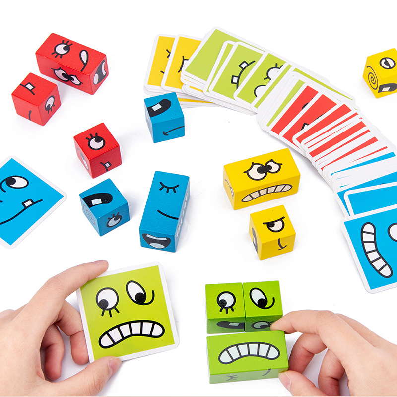 1Pcs Expressions Matching Puzz - Party Games Kids Indoor 评论和价格
