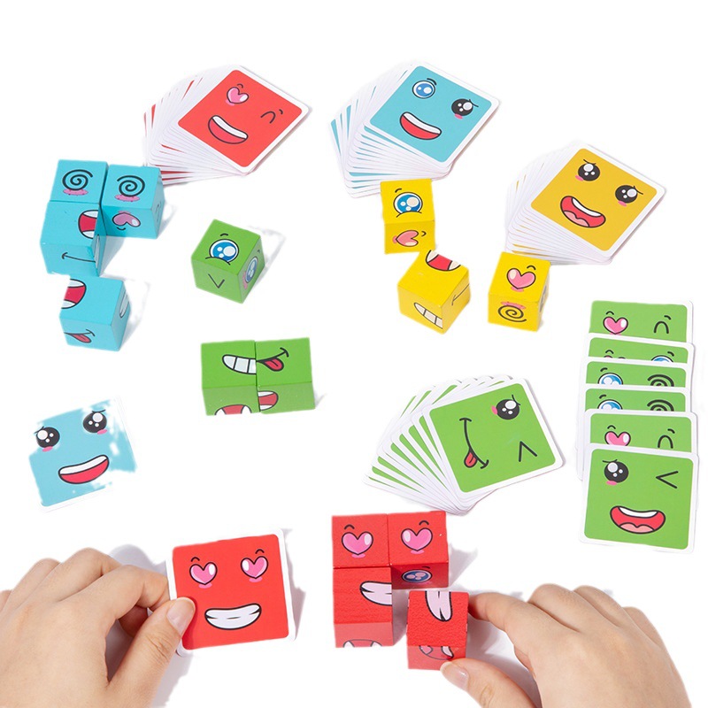 1Pcs Expressions Matching Puzz - Party Games Kids Indoor 评论和价格