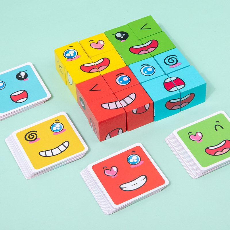 1Pcs Expressions Matching Puzz - Party Games Kids Indoor 评论和价格
