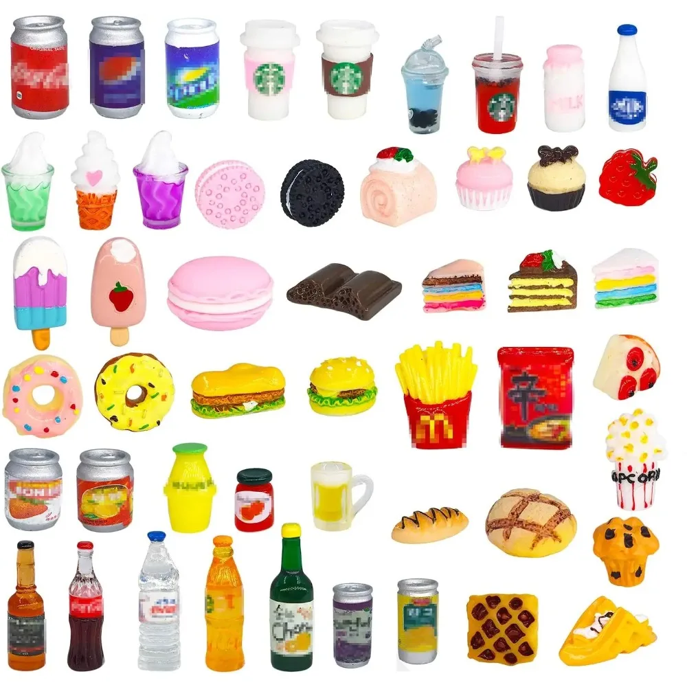 10Pcs Miniature Food Drink Bot - Party Games You Can Play 评论和价格