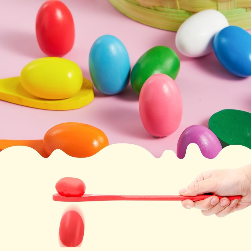 24 PCS Easter Egg and Spoon Ra - Party Games Egg 评论和价格