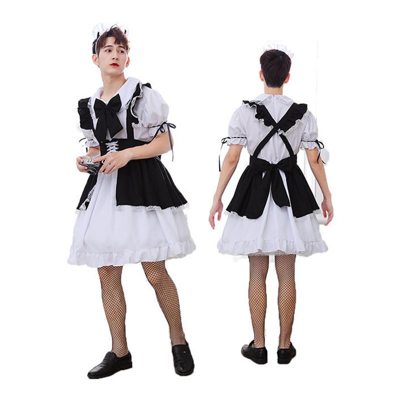 Comical Male Maid Skirt Costum - Party Games Crossplay 评论和价格