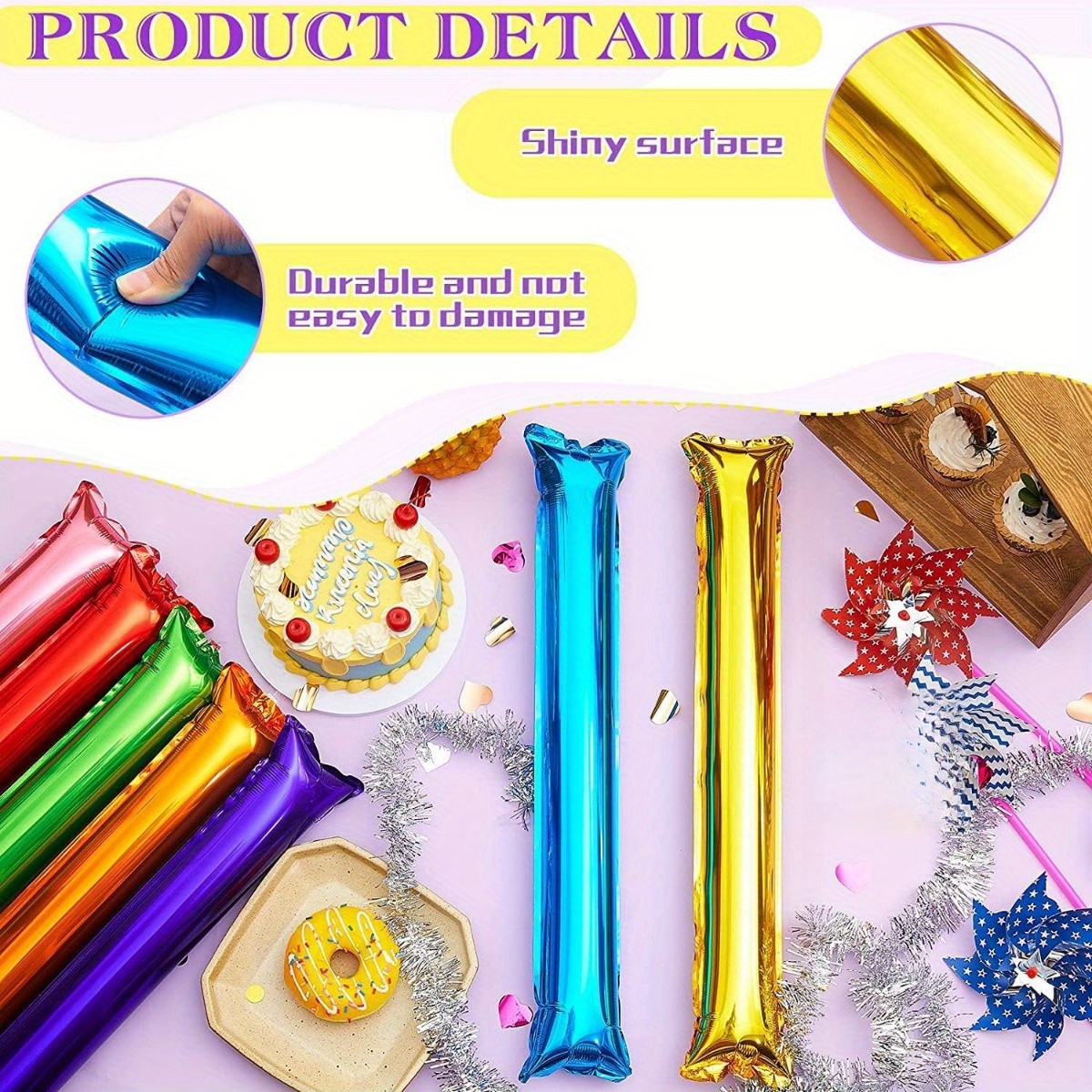 10/30pc Aluminum Film Inflatab - Party Games Engagement 评论和价格