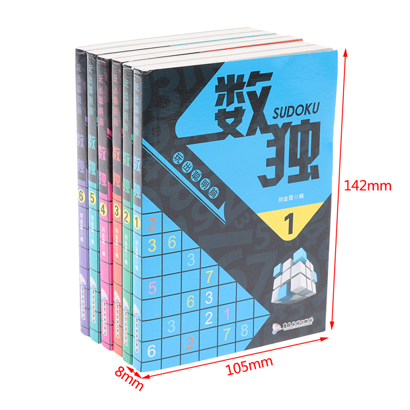 New Hot 6 Books/Set Sudoku Thi - Party Games New Year 评论和价格